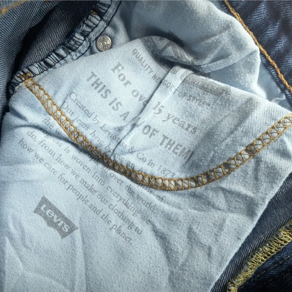 Levi's 505 Regular Fit Jeans Blue Medium Wash Straight Leg‎ Denim Mens Sz 33x32